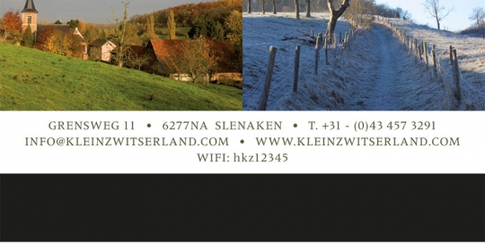 Hotel Klein Zwitserland - gastenkaart